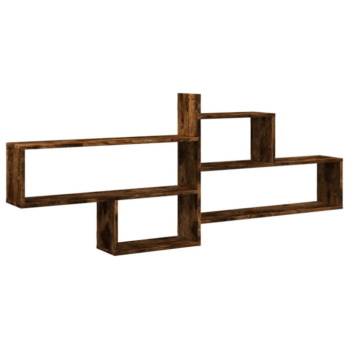 Raft perete, stejar fumuriu, 167,5x18x68 cm, lemn prelucrat - WALTI WALTI