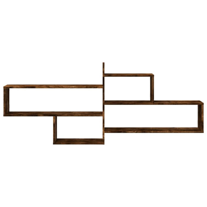 Raft perete, stejar fumuriu, 167,5x18x68 cm, lemn prelucrat - WALTI WALTI
