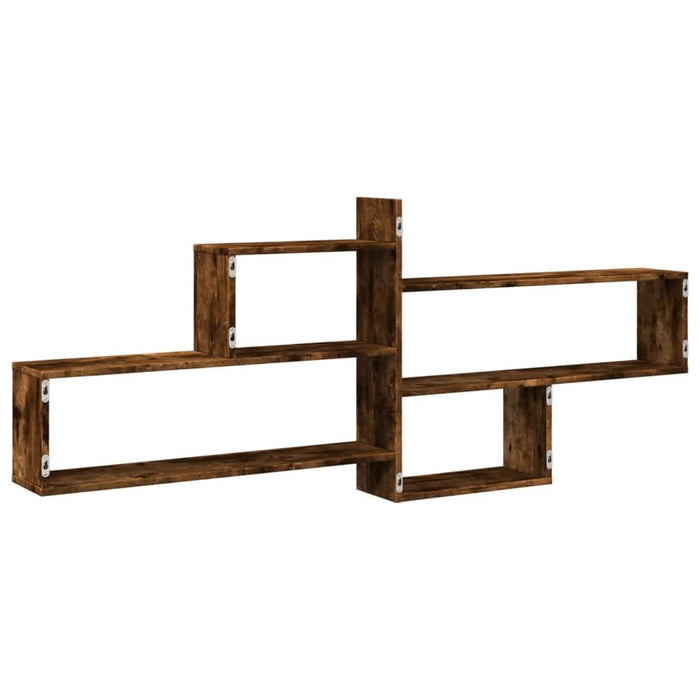 Raft perete, stejar fumuriu, 167,5x18x68 cm, lemn prelucrat - WALTI WALTI