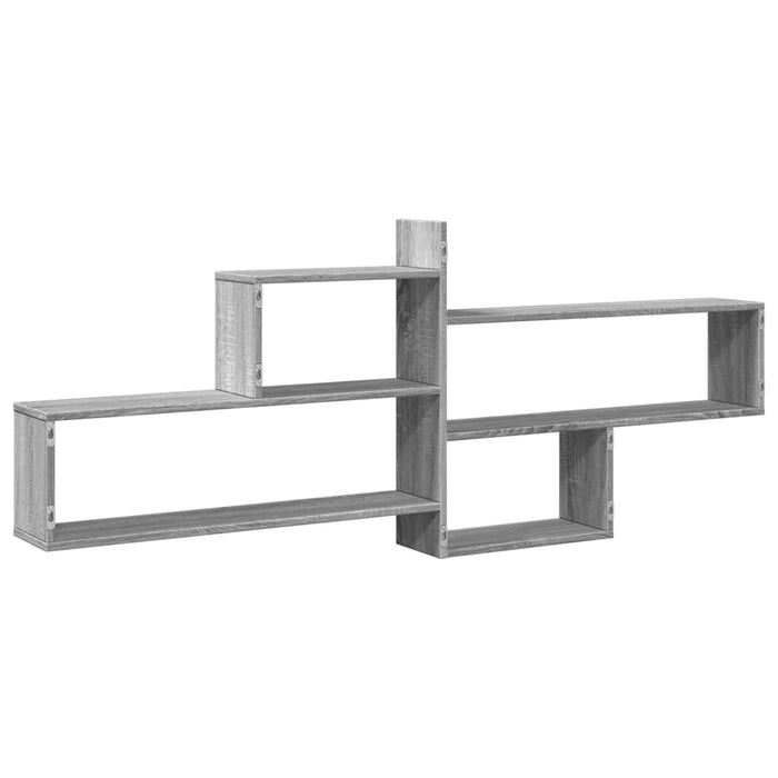 Raft de perete, gri sonoma, 167,5x18x68 cm, lemn prelucrat - WALTI WALTI