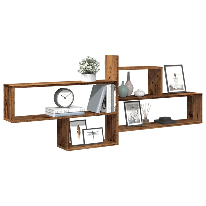 Raft de perete, lemn vechi, 167,5x18x68 cm, lemn prelucrat - WALTI WALTI