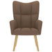 Scaun de relaxare, maro, material textil - WALTI WALTI