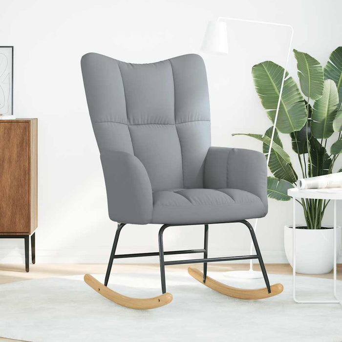 Scaun balansoar, gri deschis, material textil - WALTI WALTI