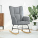 Scaun balansoar, gri deschis, material textil - WALTI WALTI