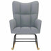 Scaun balansoar, gri deschis, material textil - WALTI WALTI