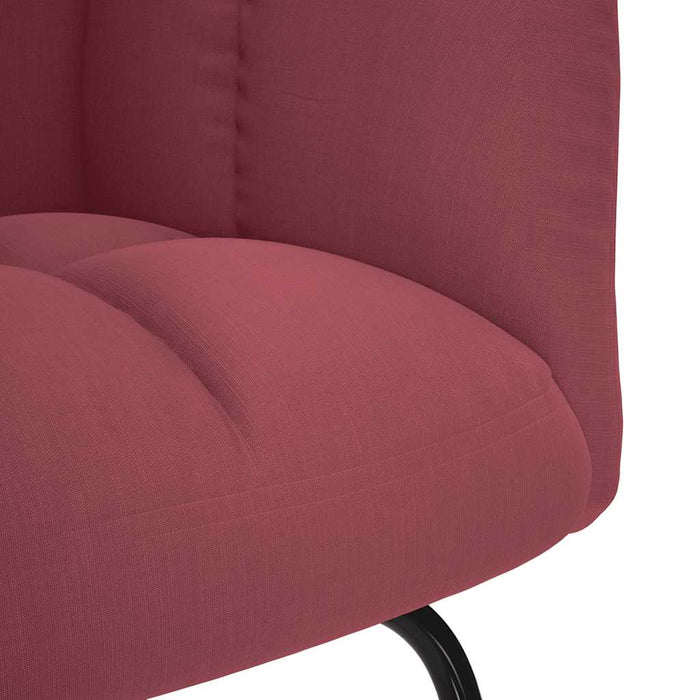 Scaun balansoar, roșu vin, material textil - WALTI WALTI