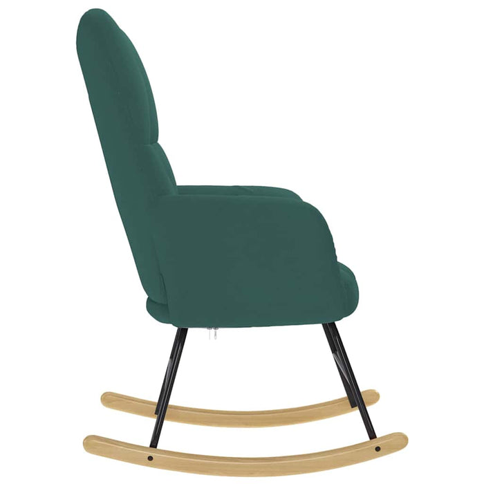 Scaun balansoar, verde închis, material textil WALTI