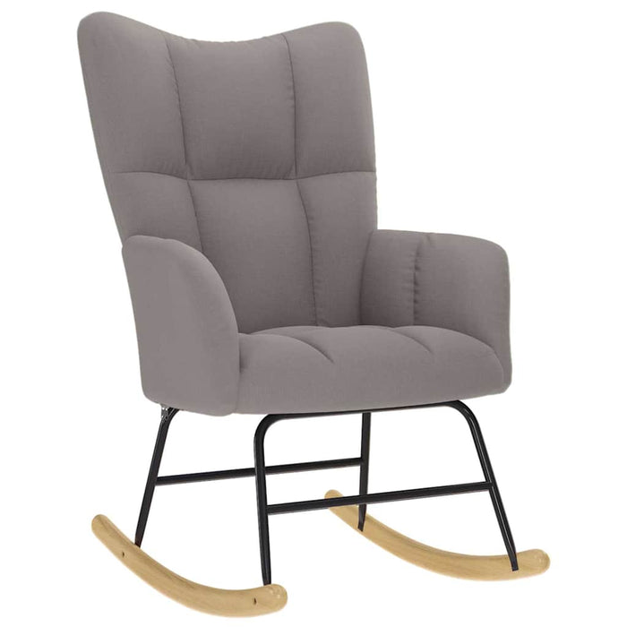 Scaun balansoar, gri taupe, material textil WALTI