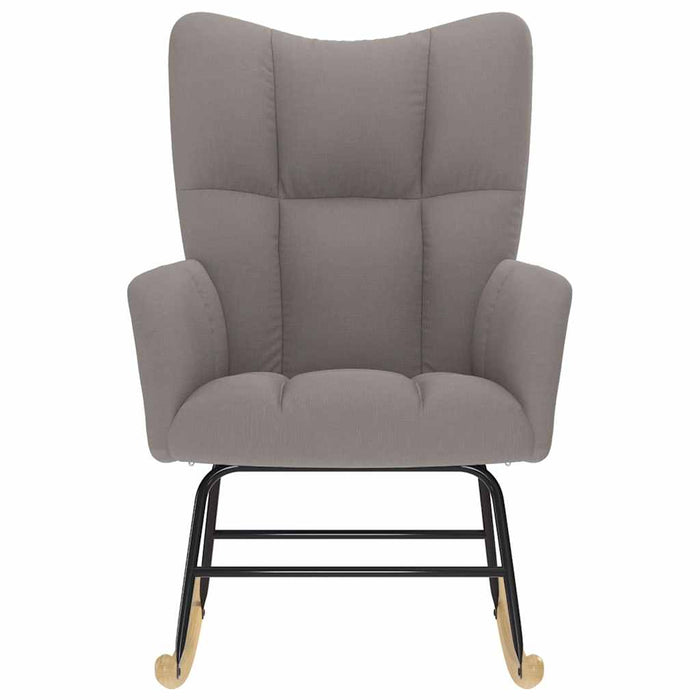 Scaun balansoar, gri taupe, material textil WALTI