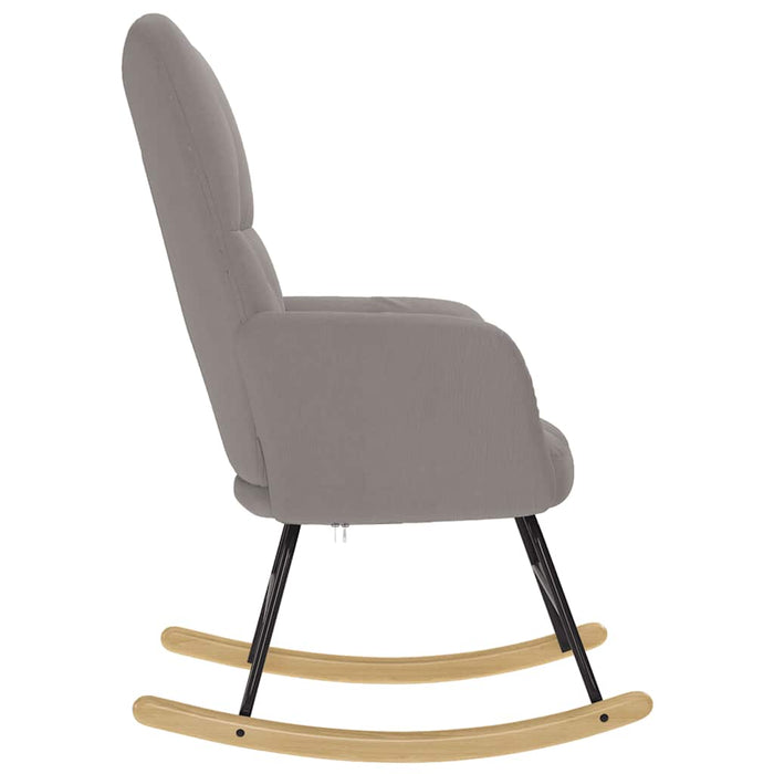 Scaun balansoar, gri taupe, material textil WALTI