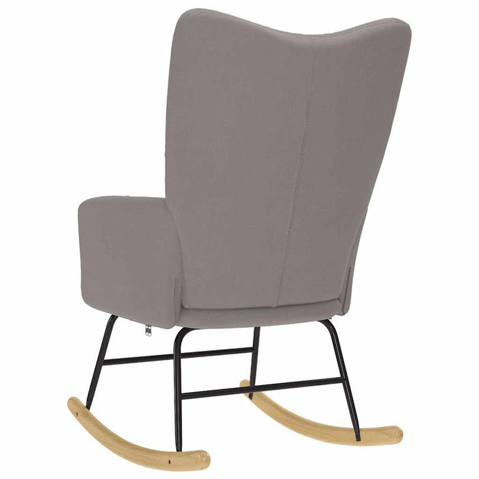 Scaun balansoar, gri taupe, material textil WALTI