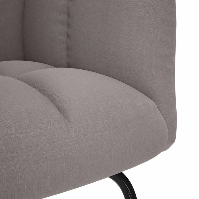 Scaun balansoar, gri taupe, material textil WALTI