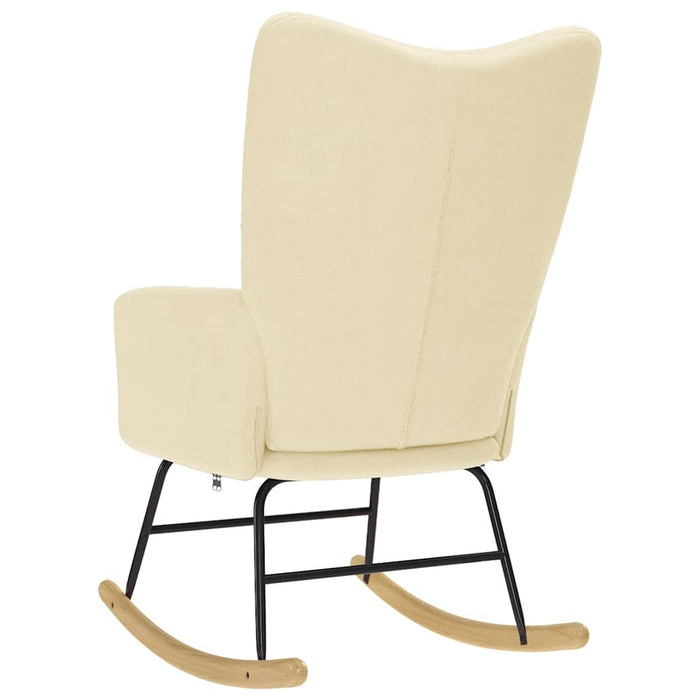 Scaun balansoar, crem, material textil WALTI