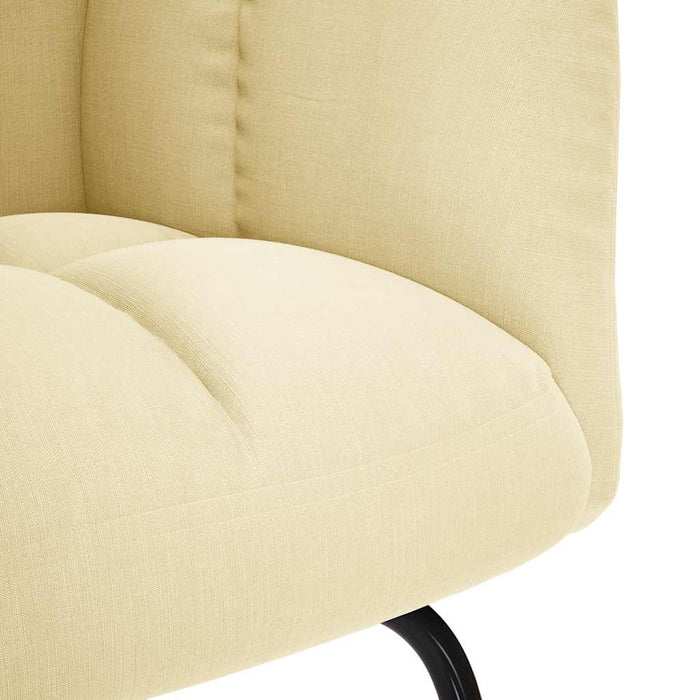 Scaun balansoar, crem, material textil WALTI