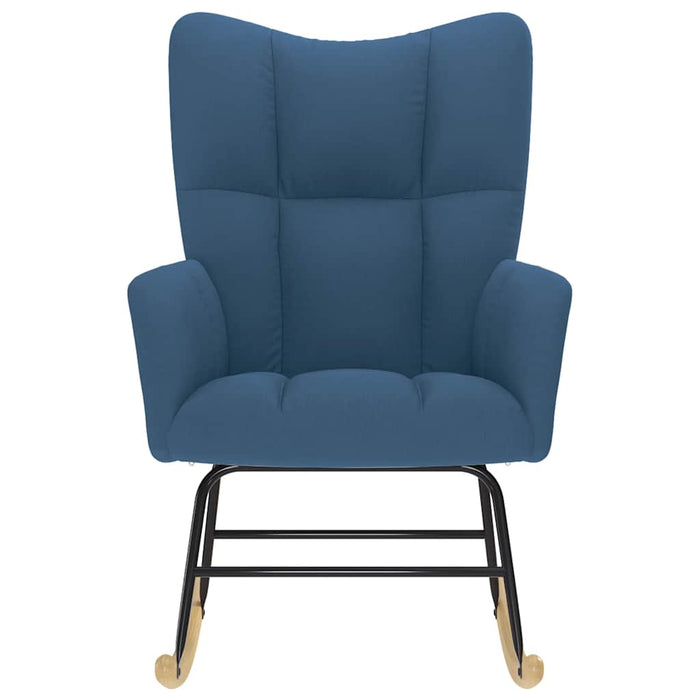 Scaun balansoar, albastru, material textil WALTI