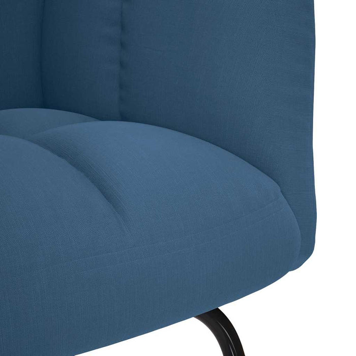 Scaun balansoar, albastru, material textil WALTI