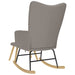 Scaun balansoar cu taburet, gri taupe, material textil - WALTI WALTI