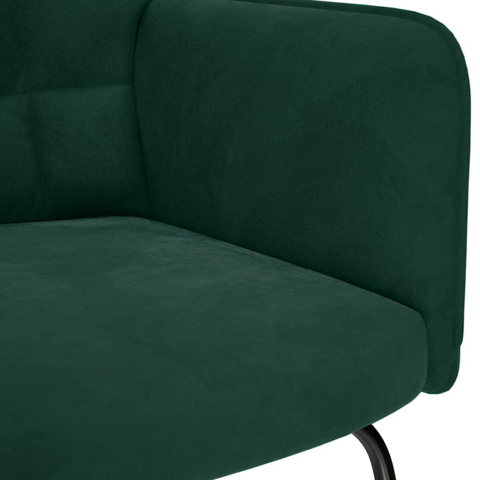 Scaun balansoar, verde închis, catifea - WALTI WALTI