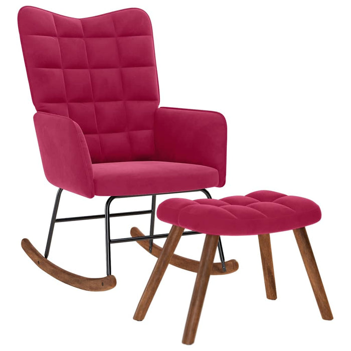 Scaun balansoar cu scaun Wine Red Velvet - WALTI WALTI