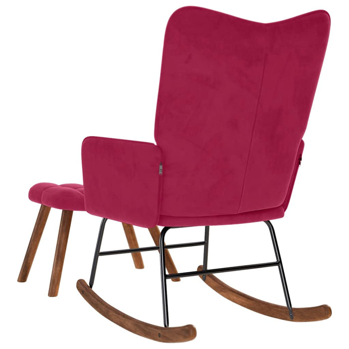 Scaun balansoar cu scaun Wine Red Velvet - WALTI WALTI