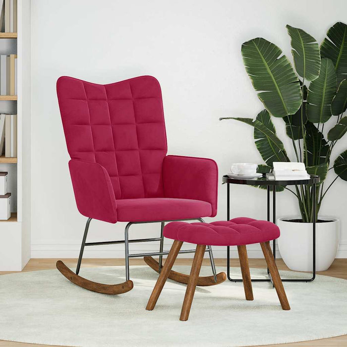 Scaun balansoar cu scaun Wine Red Velvet - WALTI WALTI