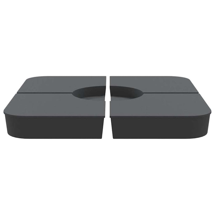 Set bază de umbrelă soare 4 piese pentru suport cruce 100 kg PP - WALTI WALTI