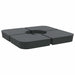 Set bază de umbrelă soare 4 piese pentru suport cruce 100 kg PP - WALTI WALTI