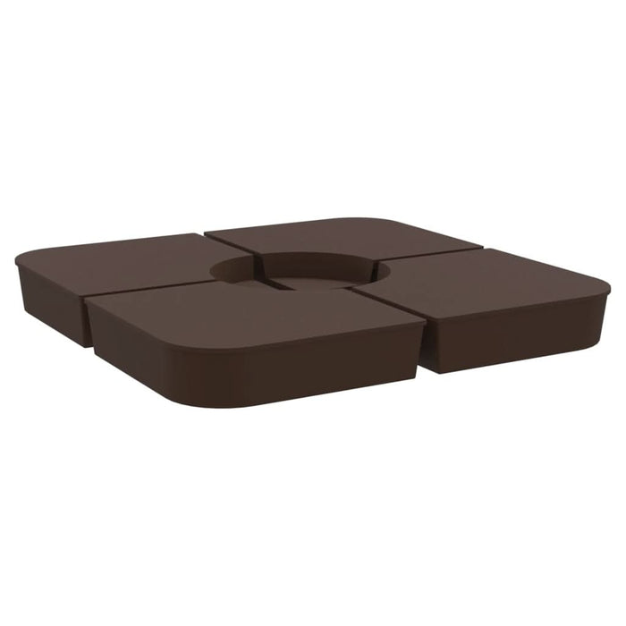 Set bază de umbrelă soare 4 piese pentru suport cruce 100 kg PP - WALTI WALTI