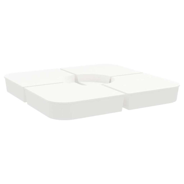 Set bază de umbrelă soare 4 piese pentru suport cruce 100 kg PP - WALTI WALTI