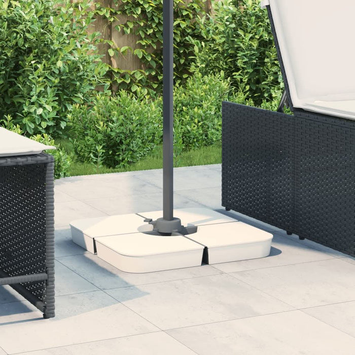 Set bază de umbrelă soare 4 piese pentru suport cruce 100 kg PP - WALTI WALTI