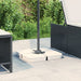 Set bază de umbrelă soare 4 piese pentru suport cruce 100 kg PP - WALTI WALTI