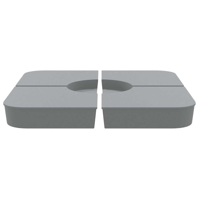 Set bază de umbrelă soare 4 piese pentru suport cruce 100 kg PP - WALTI WALTI