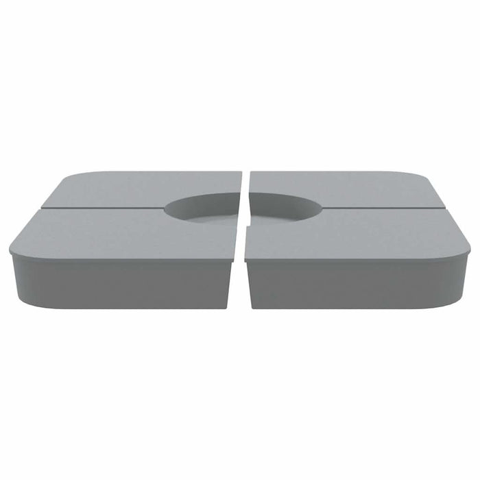 Set bază de umbrelă soare 4 piese pentru suport cruce 100 kg PP - WALTI WALTI