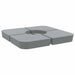 Set bază de umbrelă soare 4 piese pentru suport cruce 100 kg PP - WALTI WALTI