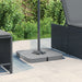 Set bază de umbrelă soare 4 piese pentru suport cruce 100 kg PP - WALTI WALTI