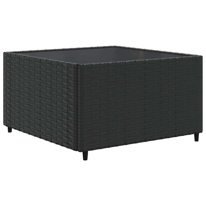 Set mobilier de grădină cu perne, 6 piese, negru, poliratan - WALTI WALTI