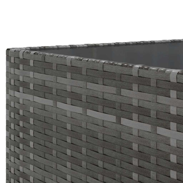 Set mobilier de grădină cu perne, 7 piese, gri, poliratan - WALTI WALTI