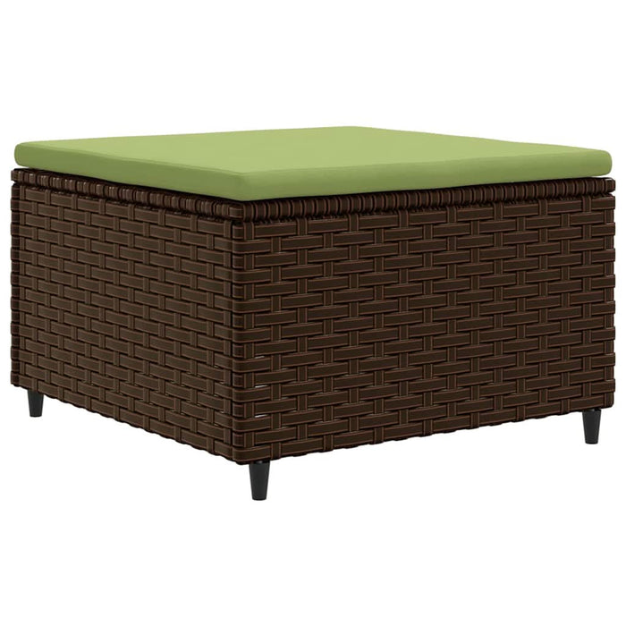 Set mobilier de grădină cu perne, 6 piese, maro, poliratan - WALTI WALTI