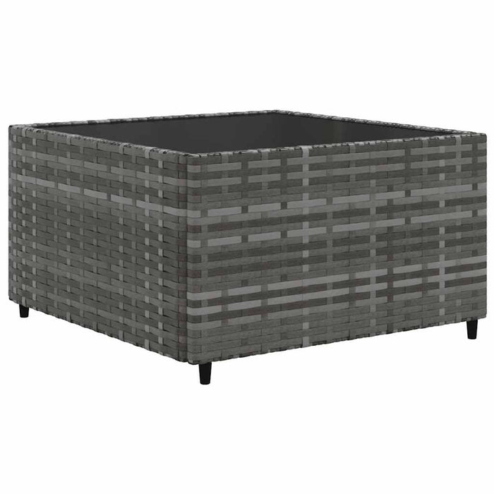 Set mobilier de grădină cu perne, 6 piese, gri, poliratan - WALTI WALTI