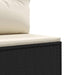 Set mobilier de grădină cu perne, 7 piese, negru, poliratan - WALTI WALTI