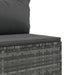 Set mobilier de grădină cu perne, 5 piese, gri, poliratan - WALTI WALTI