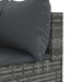 Set mobilier de grădină cu perne, 5 piese, gri, poliratan - WALTI WALTI
