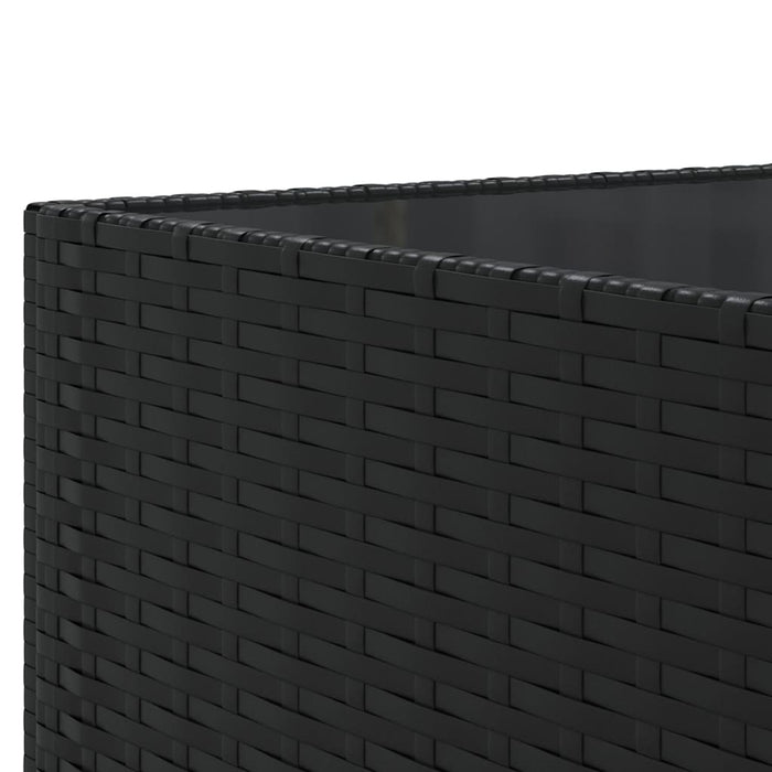 Set mobilier de grădină cu perne, 6 piese, negru, poliratan - WALTI WALTI