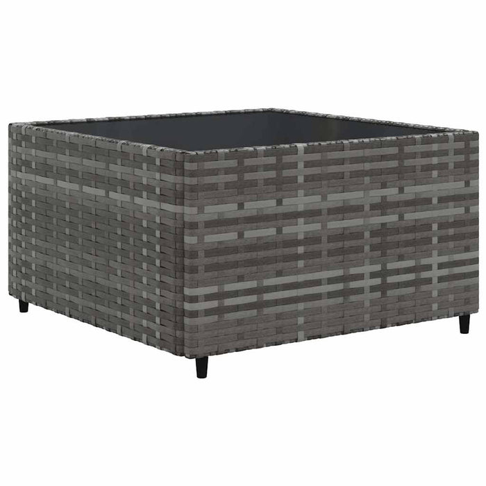Set mobilier de grădină cu perne, 6 piese, gri, poliratan - WALTI WALTI