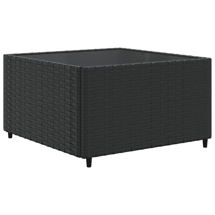 Set mobilier de grădină cu perne, 6 piese, negru, poliratan - WALTI WALTI