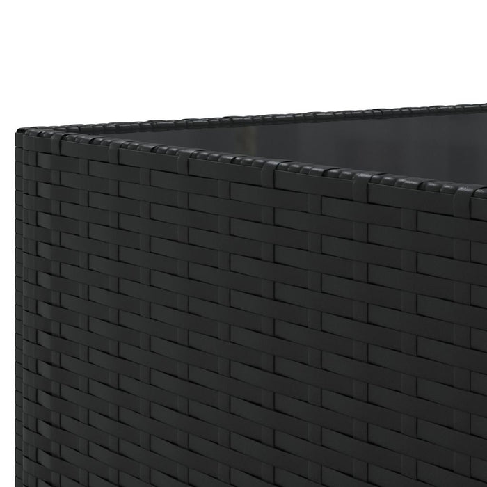 Set mobilier de grădină cu perne, 6 piese, negru, poliratan - WALTI WALTI