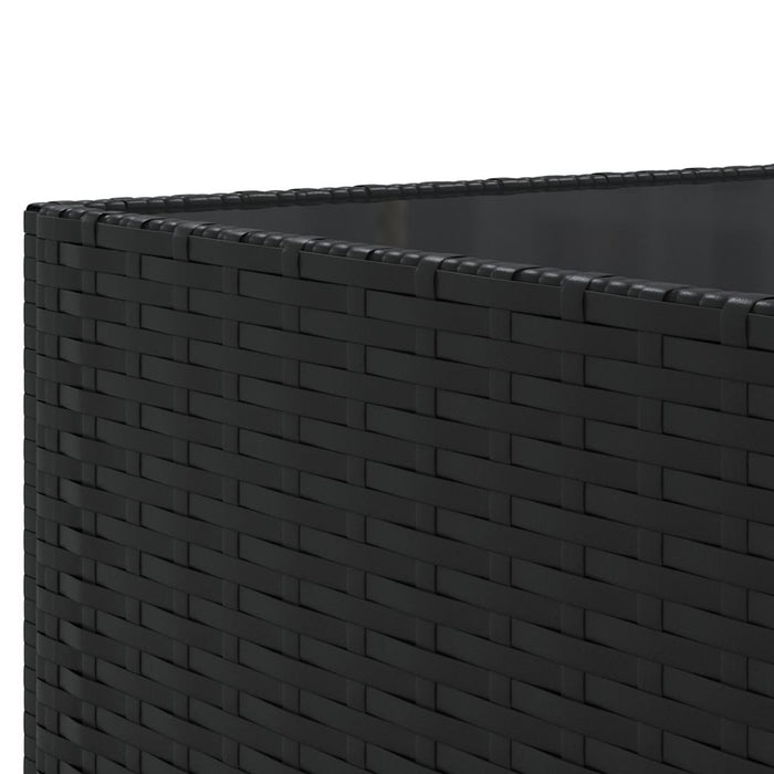 Set mobilier de grădină cu perne, 6 piese, negru, poliratan - WALTI WALTI