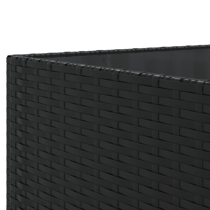Set mobilier de grădină cu perne, 7 piese, negru, poliratan - WALTI WALTI