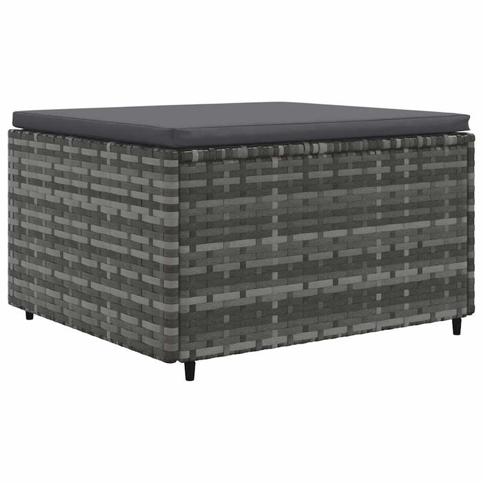 Set mobilier de grădină cu perne, 6 piese, gri, poliratan - WALTI WALTI