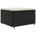 Set mobilier de grădină cu perne, 8 piese, negru, poliratan - WALTI WALTI